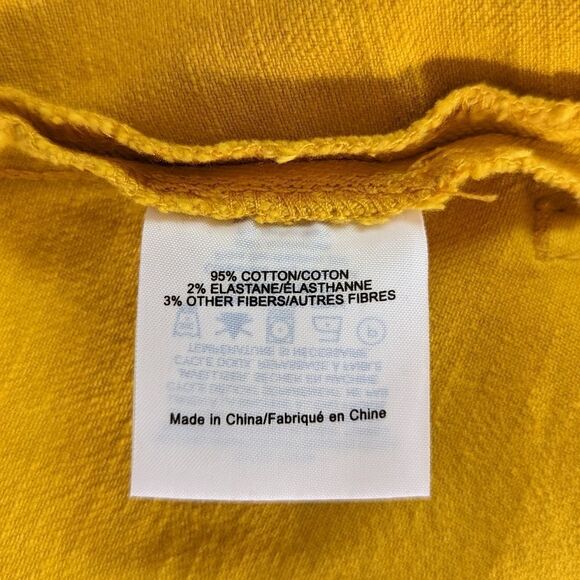 Tory Burch Colette India Gold Yellow Denim Skirt, sz 10 - Picture 11 of 13